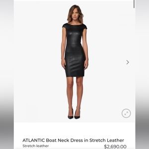 Jitrois suede boatneck dress